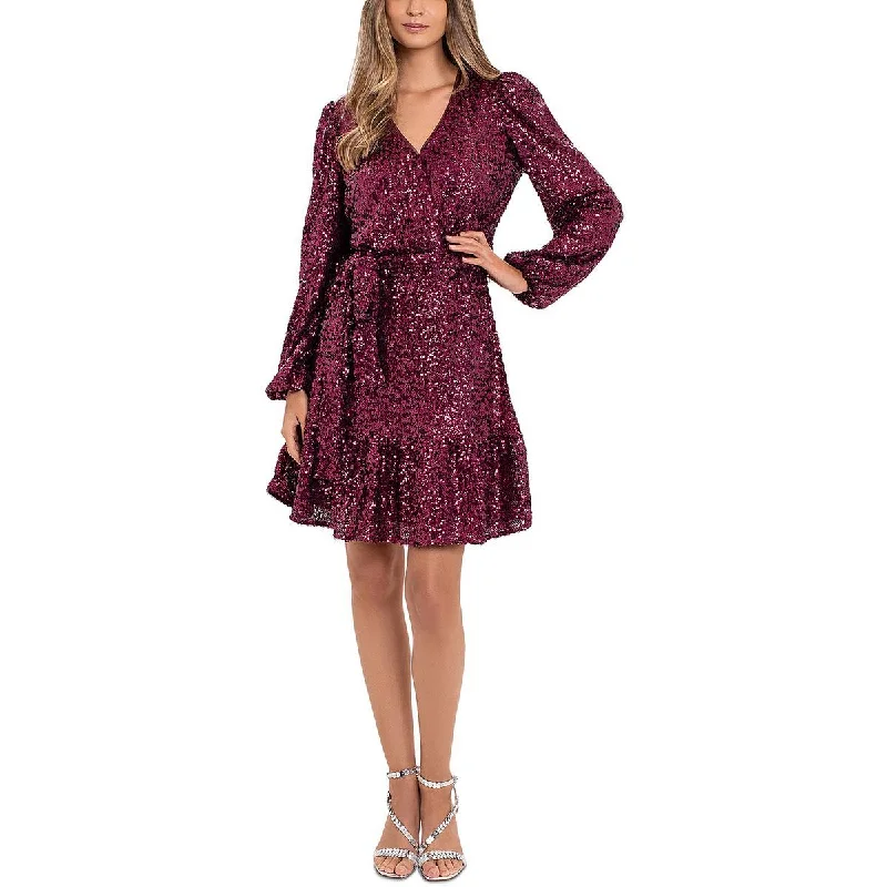 Betsy & Adam Womens Surplice Above Knee Cocktail And Party Dress Tunics Spring floral Betsy & Adam Womens Surplice Above Knee Cocktail And Party Dress Tunics Spring floral