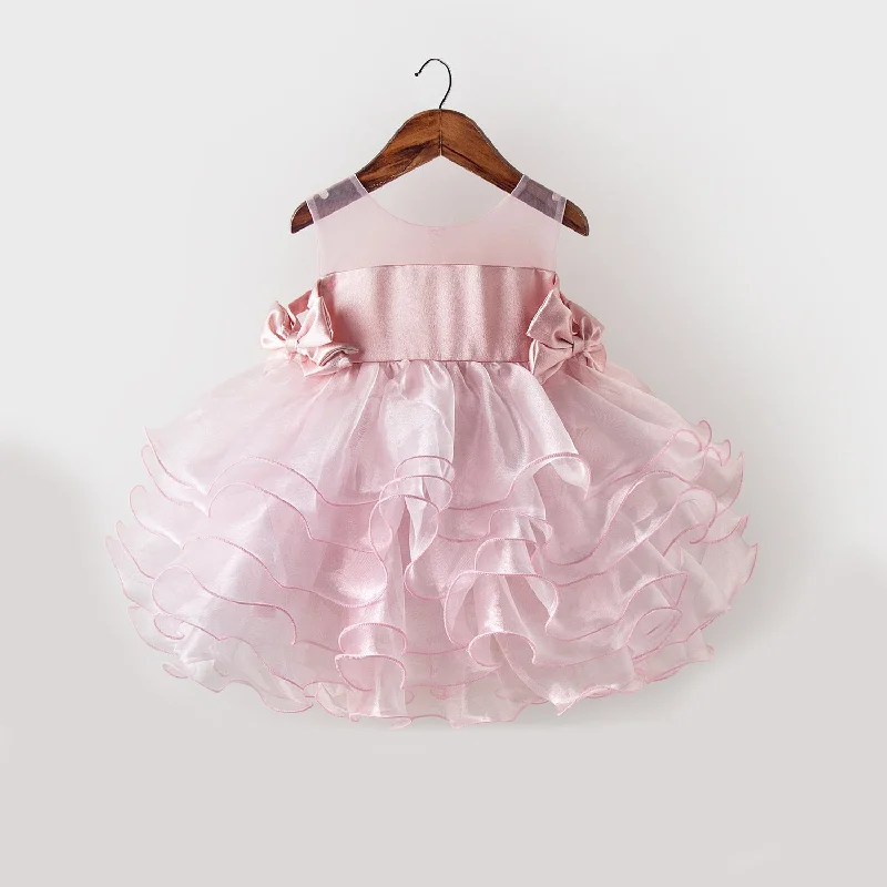 Baby Girl Pageant Princess Dress Girl Pink Puffy Side Bow Birthday Party Dress Mermaid Tail Wedding Baby Girl Pageant Princess Dress Girl Pink Puffy Side Bow Birthday Party Dress Mermaid Tail Wedding
