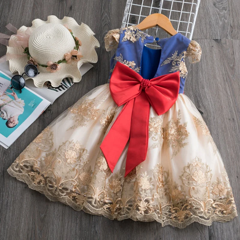 Baby Girl Princess Dress Toddler Summer Embroidery Bow Puffy Birthday Party Dress Girls Pageant Dresses Tunics Timeless classic Baby Girl Princess Dress Toddler Summer Embroidery Bow Puffy Birthday Party Dress Girls Pageant Dresses Tunics Timeless classic
