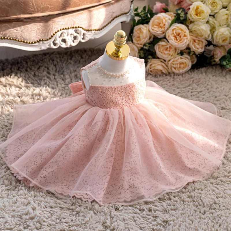 Toddler Ball Gowns Baby Girl Round Neck Embroidery Puffy Sleeveless Birthday Party Dress Tunics Sophisticated sleek Toddler Ball Gowns Baby Girl Round Neck Embroidery Puffy Sleeveless Birthday Party Dress Tunics Sophisticated sleek