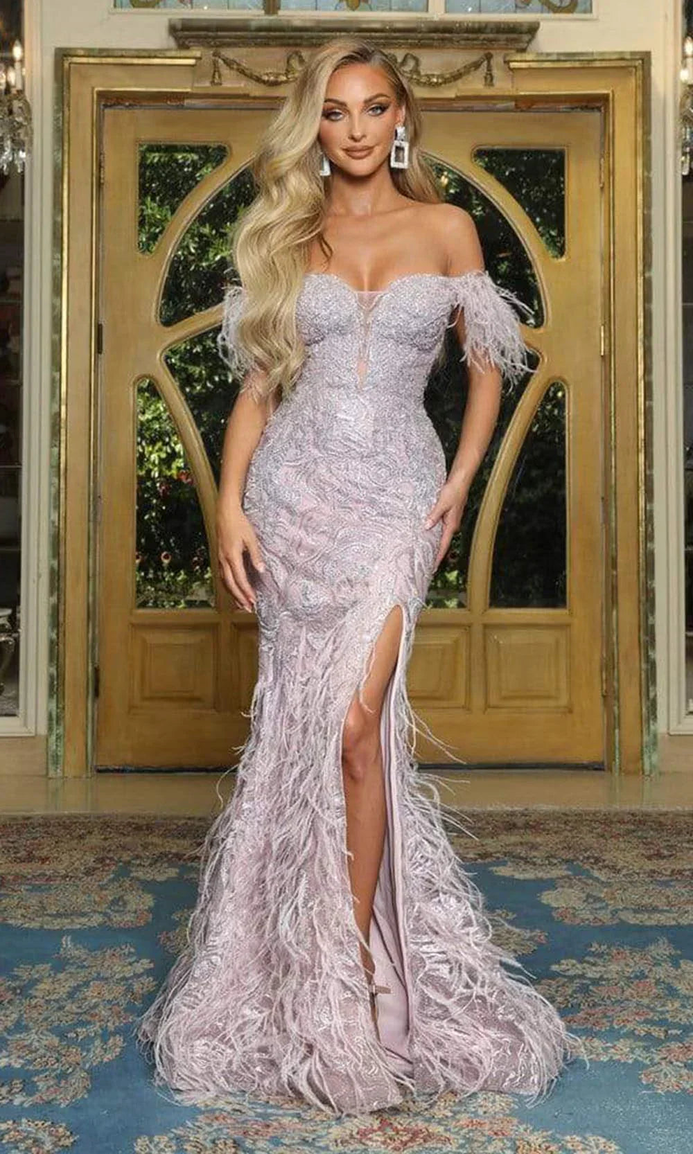 Enthralling Elegance: Portia and Scarlett's Shimmering Evening Gown Tunics Long Elegant