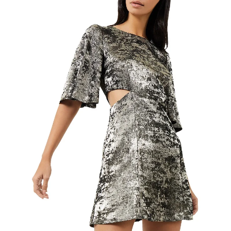 French Connection Womens Alara Cut-Out Short Sleeve Cocktail And Party Dress Tunics Occasion special French Connection Womens Alara Cut-Out Short Sleeve Cocktail And Party Dress Tunics Occasion special