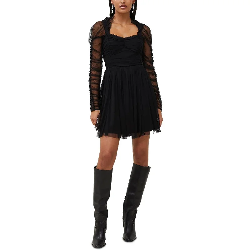 French Connection Womens Edrea Tulle Ruched Mini Cocktail And Party Dress Tunics Top rated French Connection Womens Edrea Tulle Ruched Mini Cocktail And Party Dress Tunics Top rated