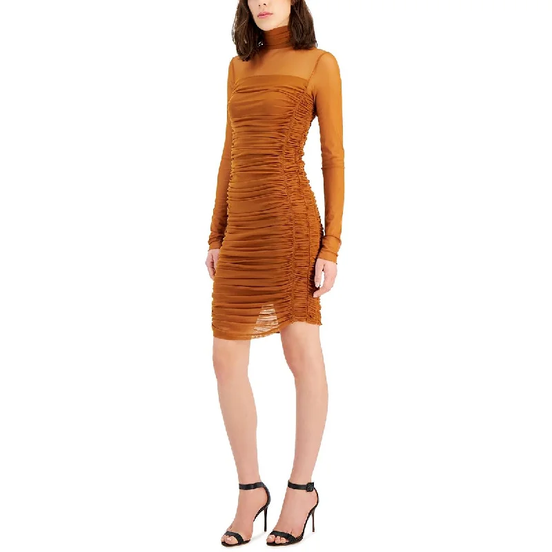 Hugo Womens Bodycon Knee Length Cocktail And Party Dress Pleated Skirt Elegant