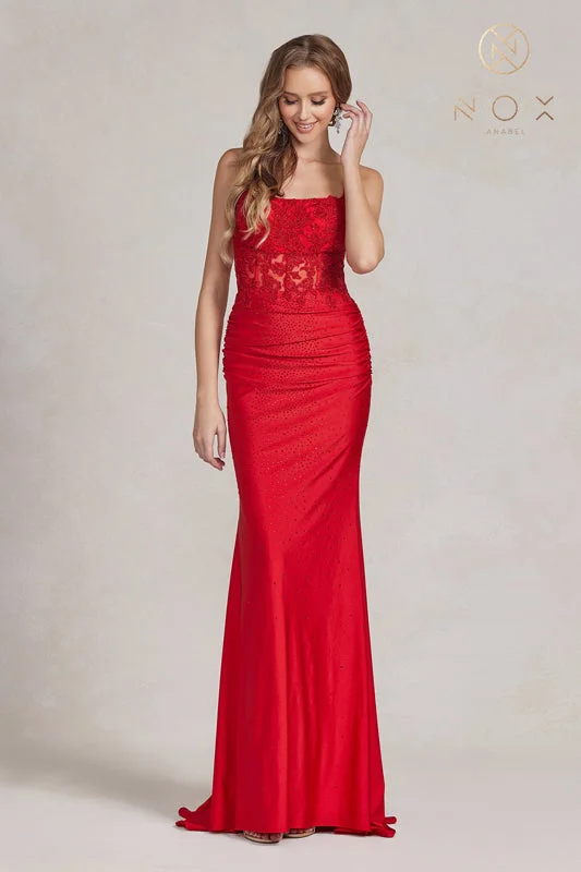 Indulge in Timeless Elegance with Nox Anabel's Captivating Evening Gown Tunics Exclusive limited