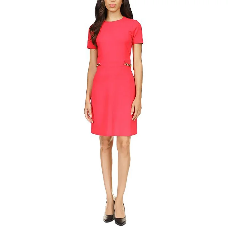 MICHAEL Michael Kors Womens Petites Crepe Mini Cocktail And Party Dress Tunics Bridal satin MICHAEL Michael Kors Womens Petites Crepe Mini Cocktail And Party Dress Tunics Bridal satin