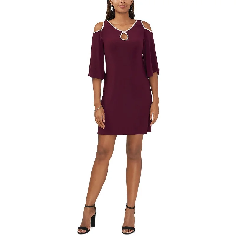 MSK Womens Embellished Mini Cocktail And Party Dress Tunics Leisure comfortable