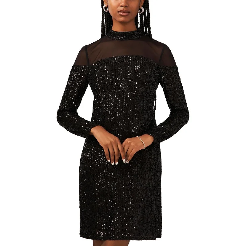 MSK Womens Mesh Above Knee Cocktail And Party Dress Tunics Bestseller popular
