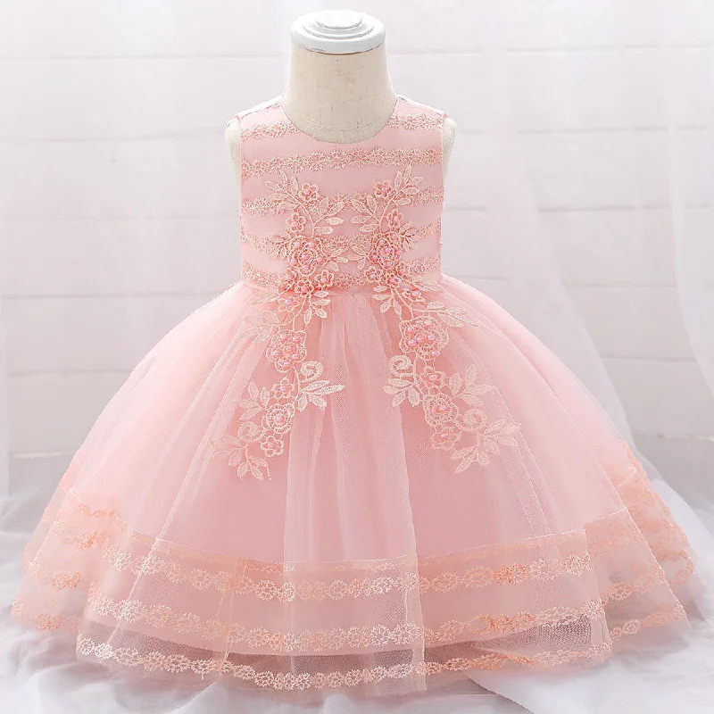 Flower Girl Dress Infant Easter Dress Summer Sleeveless Formal Birthday Party Dress Boatneck Modish Everyday Flower Girl Dress Infant Easter Dress Summer Sleeveless Formal Birthday Party Dress Boatneck Modish Everyday