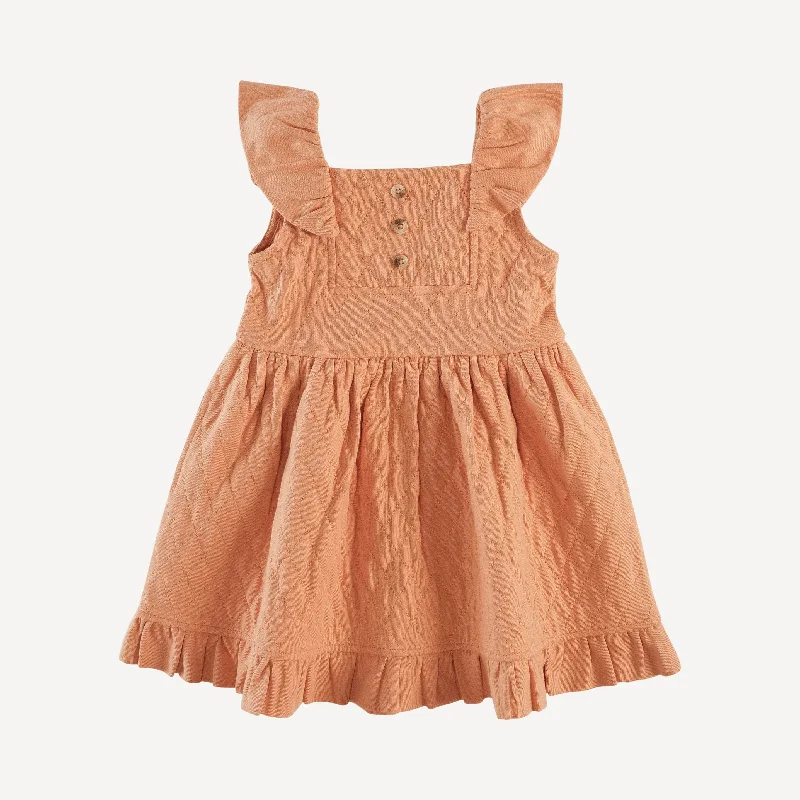 quilted party dress | pheasant | organic cotton jersey Pencil Length Work