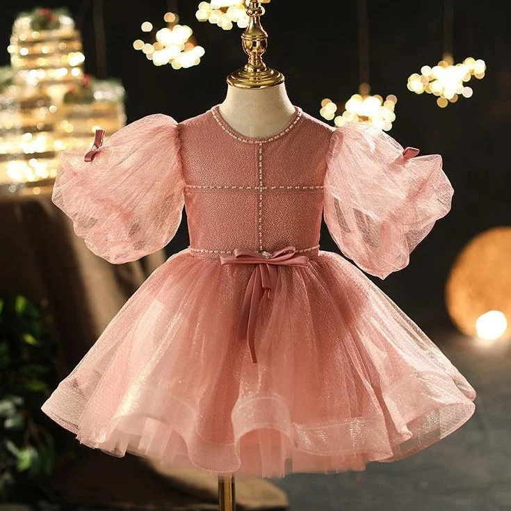 Toddler First Communion Dress Baby Girl Birthday Party Dress Flowers Puffy Pageant Dress Tunics Recommended stylist Toddler First Communion Dress Baby Girl Birthday Party Dress Flowers Puffy Pageant Dress Tunics Recommended stylist