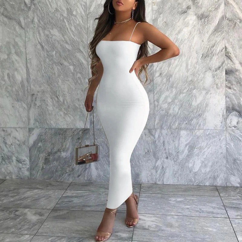 Summer Sexy Dress Women Fashion Streetwear Sleeveless Backless Solid Bodycon Straps Dress Casual Clubwear Elegant Party Dresses Sequined Elegant Party Summer Sexy Dress Women Fashion Streetwear Sleeveless Backless Solid Bodycon Straps Dress Casual Clubwear Elegant Party Dresses Sequined Elegant Party